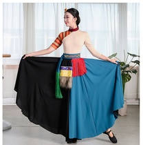 Afternoon sun Yijia shop someone Tibetan dance costume female art bust skirt dance tops