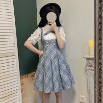  2021 new lolita skirt lolita cabbage spring and autumn summer lolita student lo skirt dress in