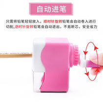 Hand cranker pencil sharpener childrens stationery school supplies repair strip automatic pencil sharpener