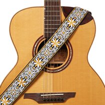 Amu Wood personality embroidery folk retro guitar belt acoustic guitar strap bass