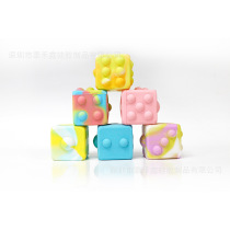 New silicone 3d decompression ball popit rodent control pioneer pinching ball venting decompression Rubiks cube dice toy