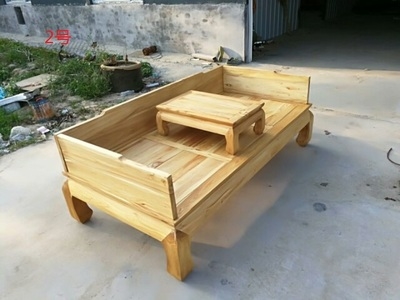 New Chinese old elm pure solid wood Zen Luohan bed Luohan bed Luohan bed noble concubine sofa bed sofa C bed