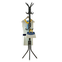 Simple thick coat rack hanger Floor iron hanger Bedroom clothes rack hanging bag rack