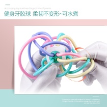 Hand rattle toy hand gripper trainer tease baby early education grasp baby grinding tooth gum man shake Hatton Man ball