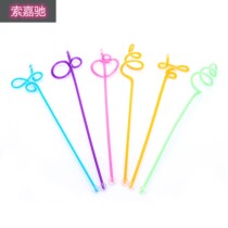 Soggia 27cm lengthened with acrylic sugar fruit color art cocktail coffee milk tea stirring stick one price