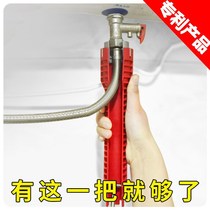 Bathroom wrench multifunctional sink wrench repair water pipe faucet angle valve artifact removal and installation tool
