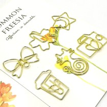 New creative love gift paper clip Cute mini gift shape paper clip Custom bagged paper clip