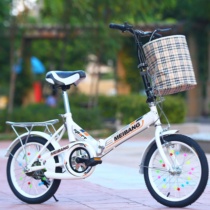 Folding bicycles can be put in the trunk womens light to work small and portable adult 20-inch student Net Red