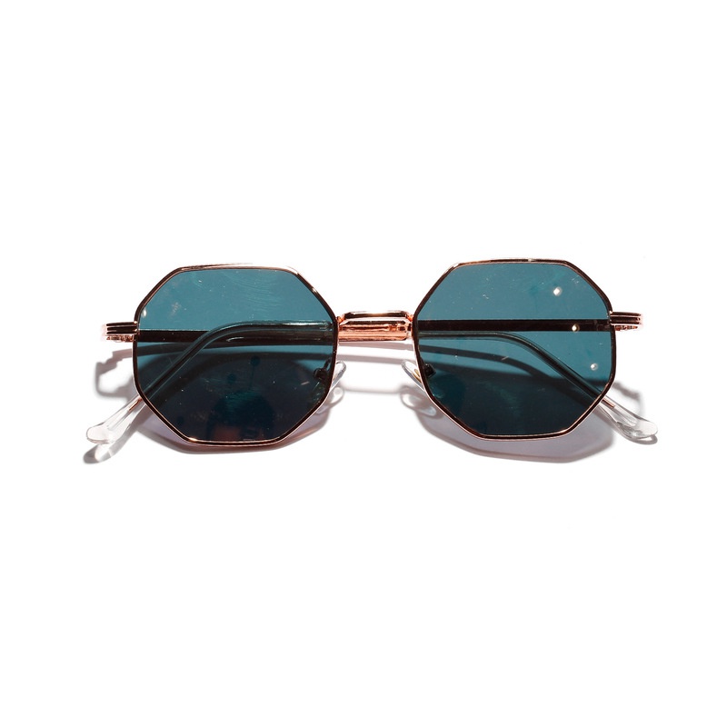 2019 Retro polygon sunglasses Men Women Luxury pink Lens Ro