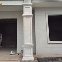 European-style villa cement Chinese square column pier smooth surface concave-convex shape Roman column mold factory straight hair