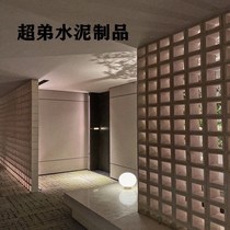 Cement hollow brick clear water concrete porous decorative block Plastic art single hole background wall partition wall landscaping