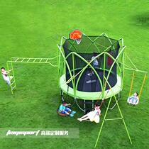 Luxury Trampoline childrens home Villa Garden rides outdoor multifunctional entertainment equipment bouncing bed