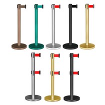 Stainless steel one meter line railing isolation belt telescopic belt U-shaped fence bank warning queue isolation line warning column