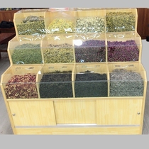 Bulk rice grain bucket grain display cabinet supermarket grain display cabinet snack rice cabinet rice grain pile head