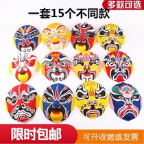 Hair clip on both sides of the hair clip selling hot Peking Opera mask twelve Zodiac blue and white paper plate 24 solar terms gift