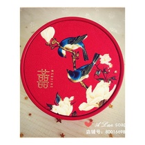 Happy word handmade soap wedding return gift with hand gift Red pink double joy wedding soap gift tinplate gift box gift box