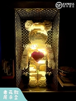 Love net red brick building block bear difficult bearbrick huge violent bear old flower moc girl gift