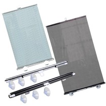 Car sunshade gear heat insulation block car front windshield sunshade roller curtain telescopic Sun curtain side gear