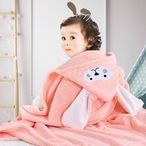 Childrens swimming bathrobe newborn baby bath towel cloak hooded baby than cotton super soft baby