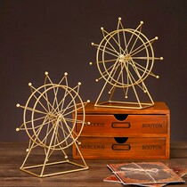 Nordic creative Ferris wheel small ornaments living room TV cabinet red wine cabinet furnishings office desktop home decorations