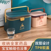 Medicine box Family large capacity medicine box storage box Household large medical medical first aid box