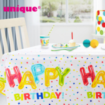 Childrens birthday party disposable tablecloth boys and girls in wind scene decoration arrangement baby Tablecover