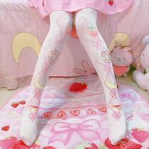 Lolita Lolita cute and simple anime loli wearing thin section bear cross bow love cherry blossom