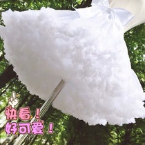 Skirt support lolita lolita daily support boneless soft gauze cloud support petticoat cotton candy two-layer thin 40cm