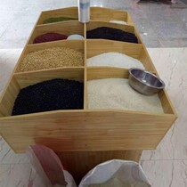 Supermarket rice bucket rice grain barrel grain cabinet square rice cabinet tea dried fruit dry goods display snack cabinet bulk goods