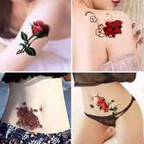 Tattoo waterproof female durable rose butterfly net red personality small fresh tattoo scar stretch marks sexy temptation