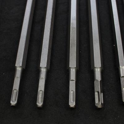 Electric hammer shock drill bit square head electric hammer tip flat chisel square handle Four pit drill bit electric pick head pick up 1 m lengthened 1 m