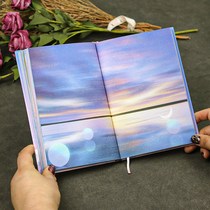 I want to see your color page diary high-value ancient style Japanese hand account book female students cute Korean version of notebook starry sky