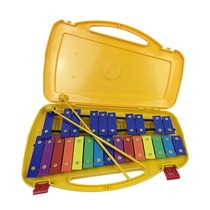 Yellow box 25-tone knock piano 25-tone aluminum plate piano with storage box Primary school music teaching aids 