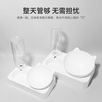 Cat bowl Yu pet direct sales high value automatic drinking feeder neck bowl pet supplies large capacity anti-knock