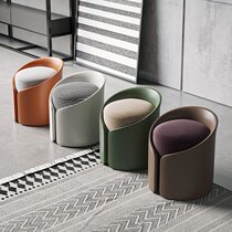 Living room fabric sofa Pier clothing store Nordic shoe stool creative special-shaped stool casual round sitting Pier low stool