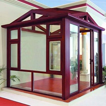 Jiaxing sunshine room broken bridge aluminum balcony steel structure to build roof balcony glass room outdoor garden patio