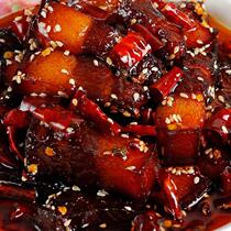(one two cans) spicy braised pork Sichuan specialty spicy pork cooked food wine snacks food