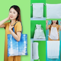 Tie-dye kindergarten handmade diy square scarf T-shirt lucky bag scarf canvas bag top dye cotton pillowcase socks batik