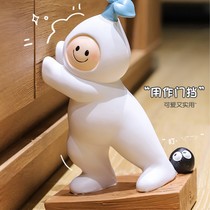 ins Wind cute cartoon radish book block top door device non-perforated windproof anti-collision door stopper without seam