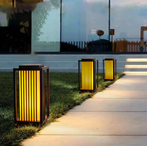 Grass Terrace Lamp Meadow Light Garden Villa Park Outdoor Waterproof Outdoor Light Solar Chinese Column Headlights