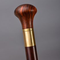 Seven barium le old man crutches wooden cane Mahogany Big Red sour branch crutches solid wood civilization battle