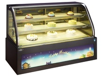 Cake Cabinet 2 m double arc with light box marble cake cabinet fresh-keeping Cabinet cake display cabinet