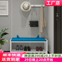Nordic Solid Wood Changing Shoes stool Home doorways Sitting Strip Stool Shoes Cabinet Light Extravagant to the home Bench Shoe Rack Soft Bag Stool