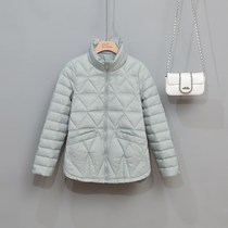 Tide brand fashion thin down jacket women 2021 new winter short white duck down small man light fashion coat