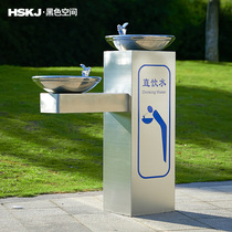 Outdoor Park Public Direct Drinking Machine 304 Stainless Steel Brushed Pillar Basin Scenic Spot Outdoor Drinking Machine