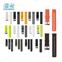 D5 diving computer watch strap multicolor silicone leather woven strap