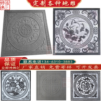 Custom-made brick sculptures carved out of ancient brick and carved with flowers and carved out of five fu Lins carved green-brick sculptures for the past year