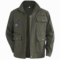 Summer work clothes mens coat thin cotton welder wear-resistant loose anti-hot long sleeves breathable overalls