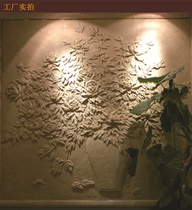 Sandstone relief exterior wall painting peony figure three-dimensional carving porch relief outdoor garden sculpture decoration w mural