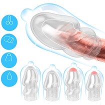 Transparent Male Glans Penis Sleeve Penis Extensions Delay E